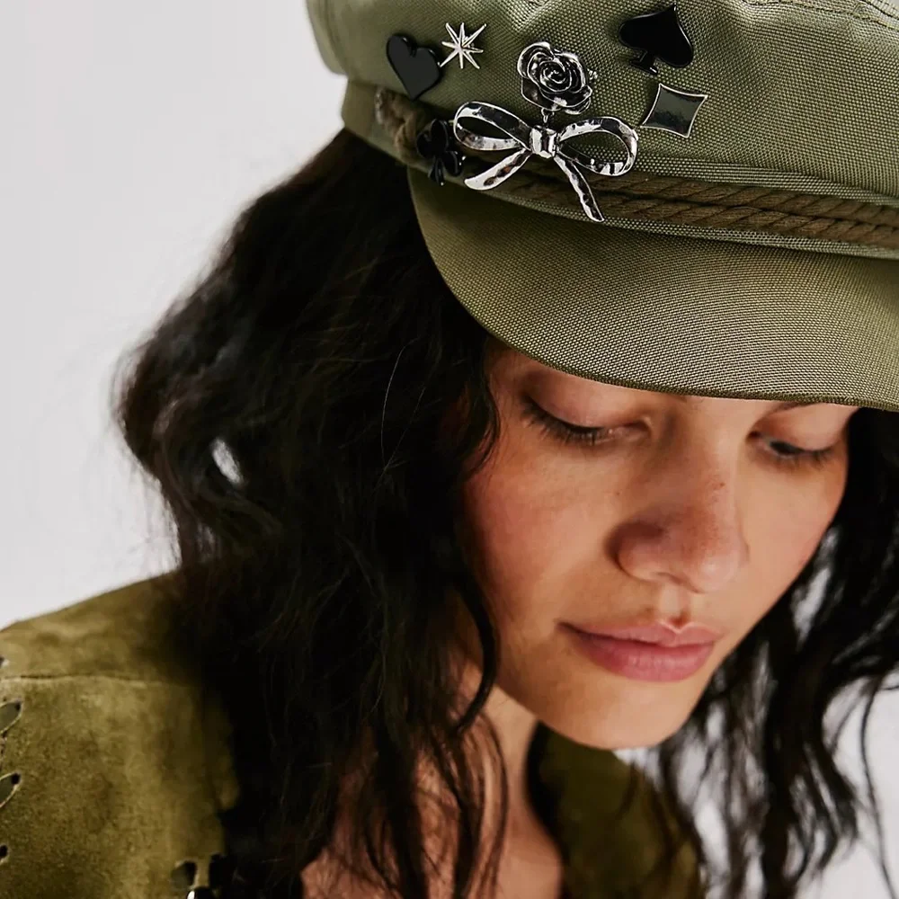 *5/$40 NWT Free People Silver Rosie Brooch with a silver rose attached to a bow! - Picture 11 of 11